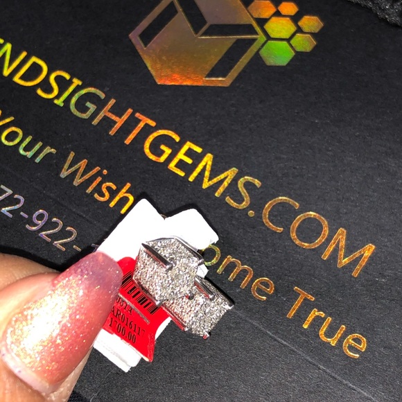 .90ct Real Diamond cube earrings CERTIFIED REAL !! - Picture 8 of 10